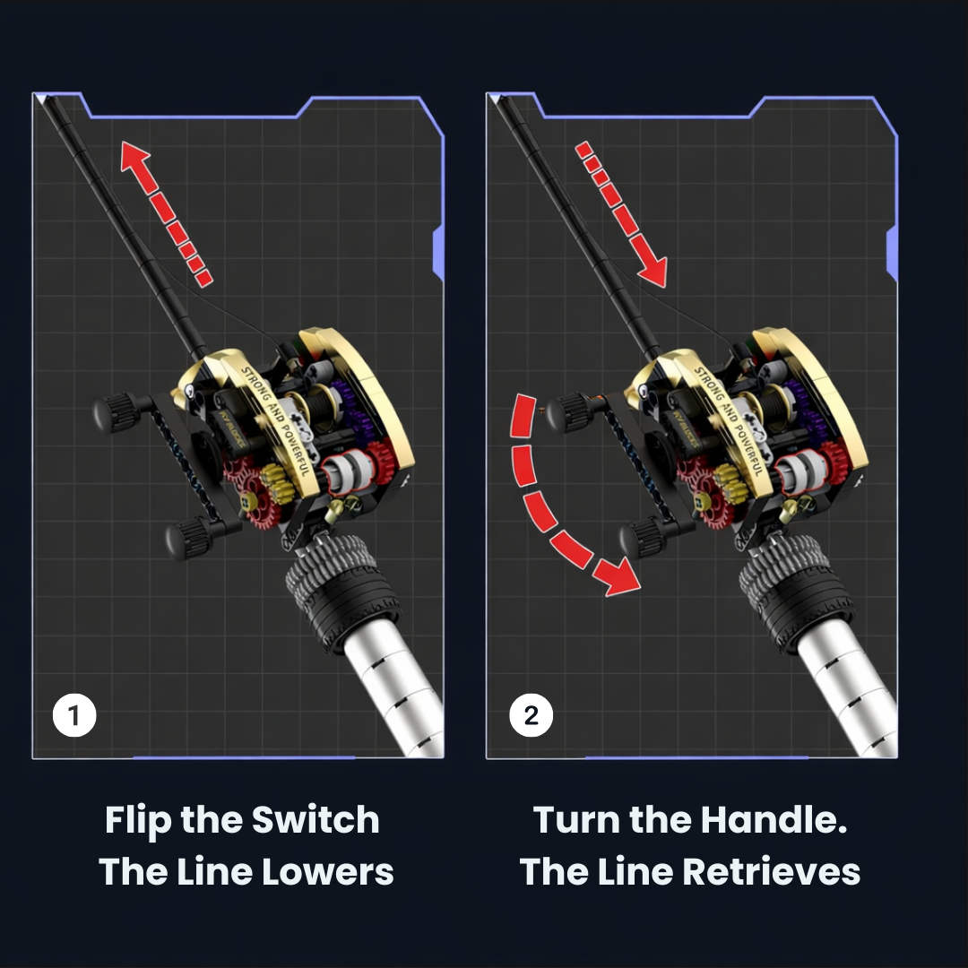 GearCast™  - The Addictive Mechanical Fishing Rod