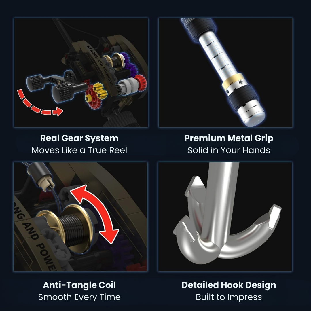 GearCast™  - The Addictive Mechanical Fishing Rod